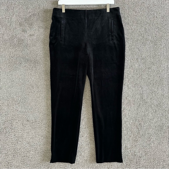 Chico's The Juliet‎ Velveteen Ankle Pants Black size 1.5/10 The Ultimate Fit NWT - Picture 2 of 8